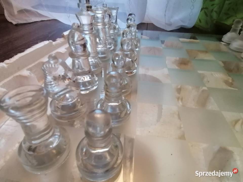 Szachy szklane maxim Glass chess set dolnośląskie Wrocław