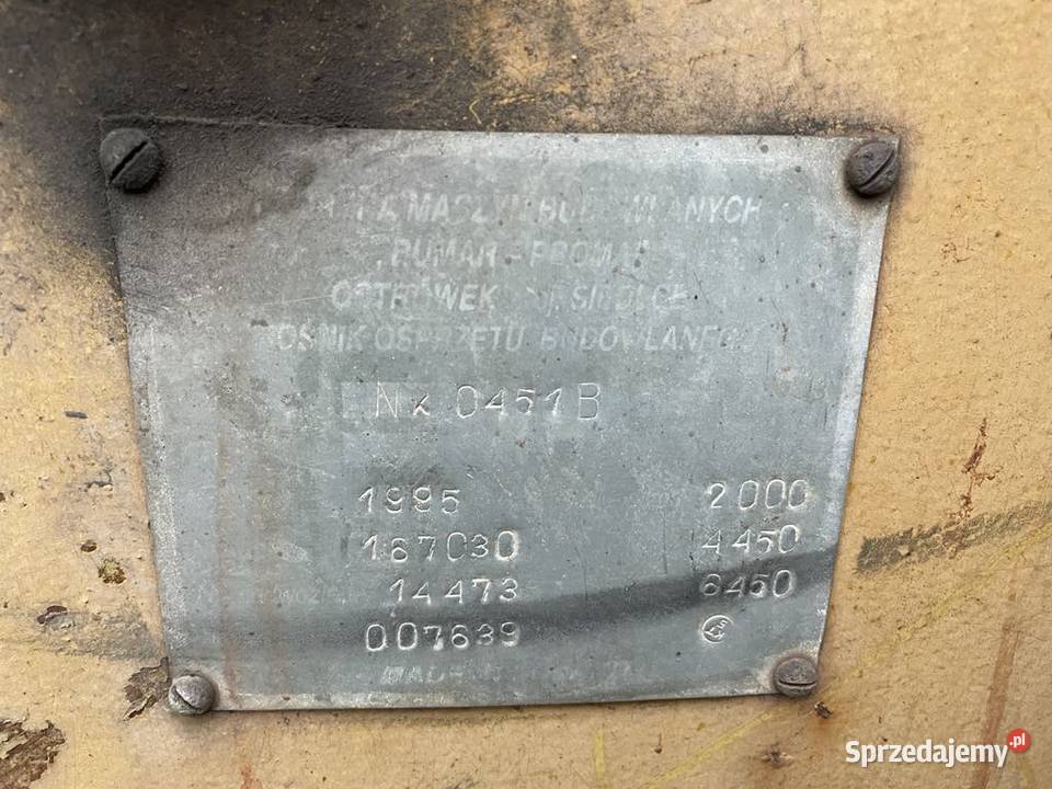 Sprzedam koparkoładowarkę NK0451B Perkins 1995r Wola Kleszczowa
