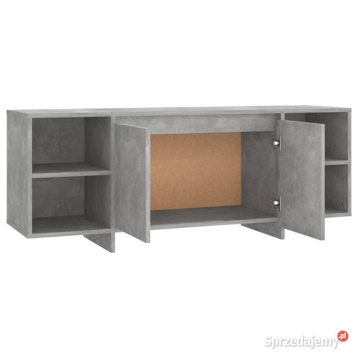 Szafka pod TV szarość betonu 130x35x50 WM809588