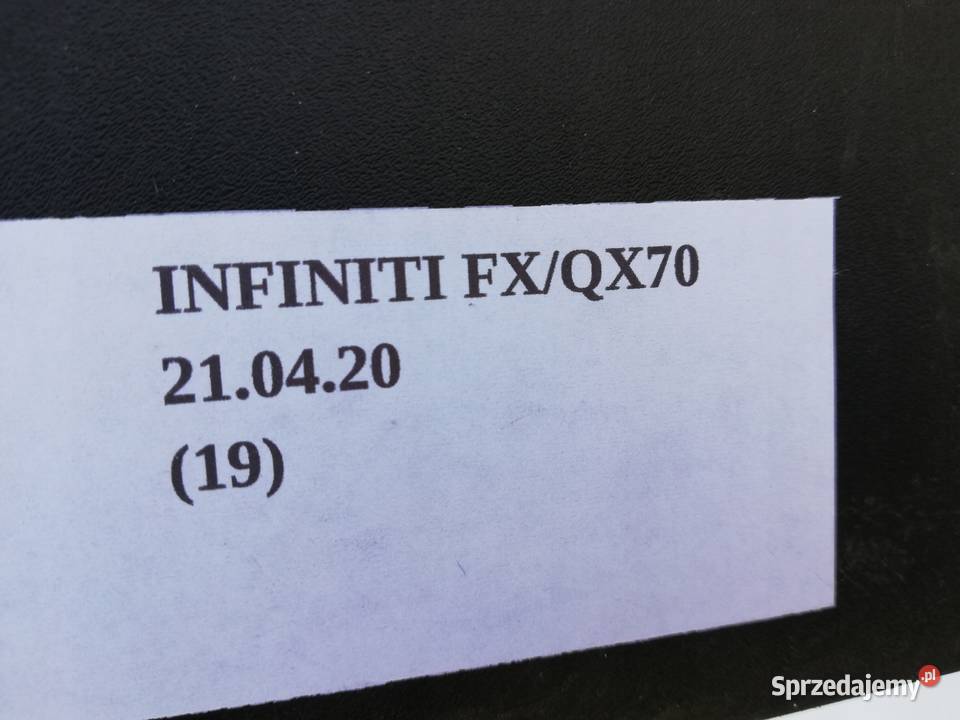 WYPEŁNIENIE BAGAŻNIKA KOŁA INFINITI QX70 FX35 Nowy Tomyśl