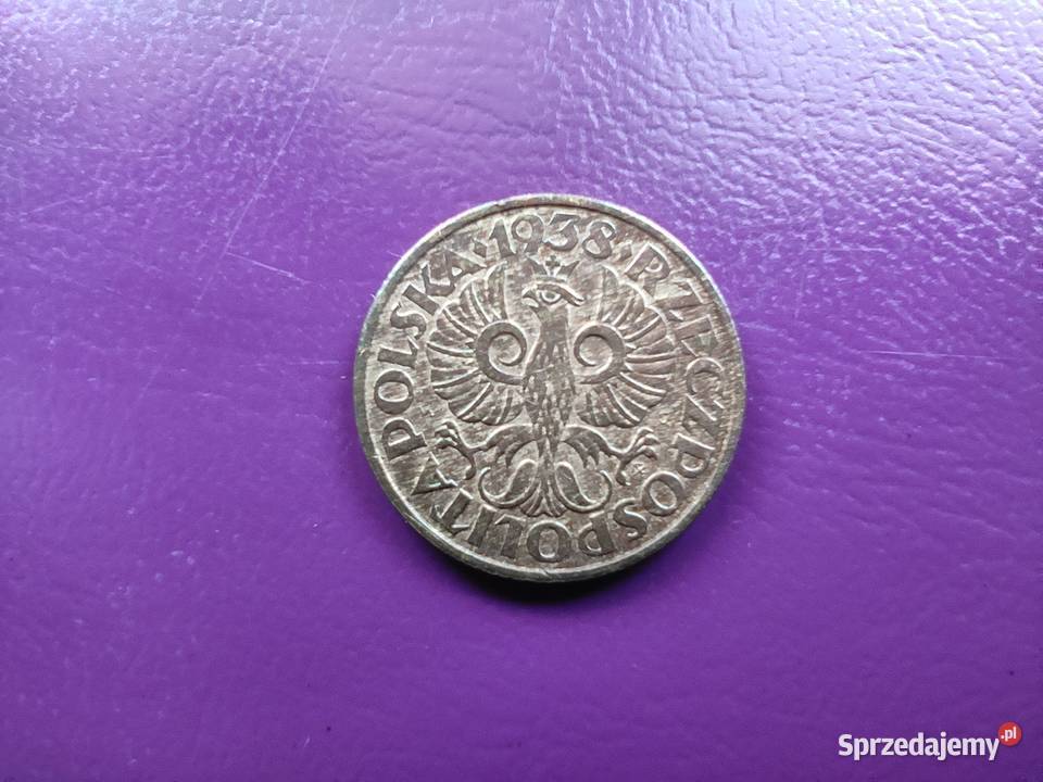 Moneta przedwojenna Sanacja II RP 2 grosze 1938 Pruszków