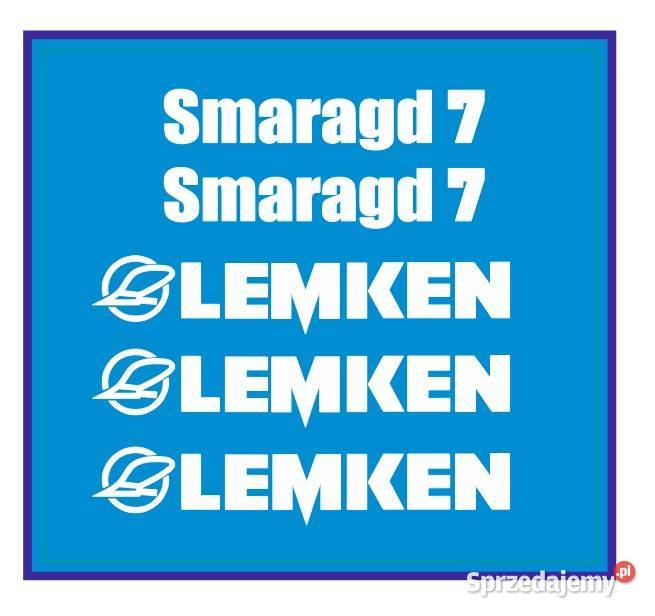Naklejki agregat Lemken Smaragd 7 nalepki opolskie Kędzierzyn-Koźle