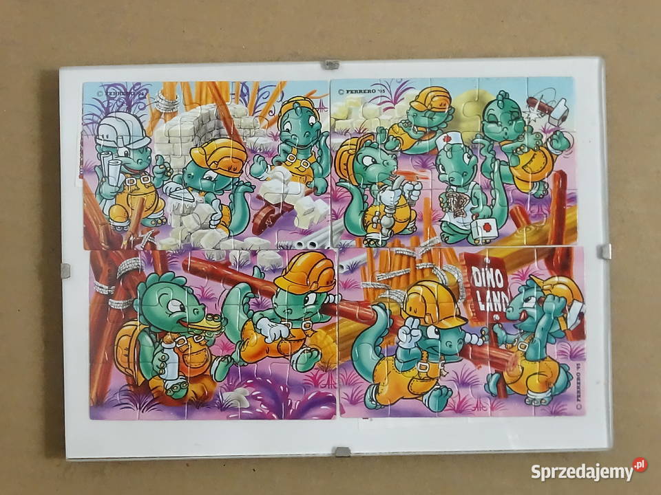 Rarytas 1995 Puzzle Kinder Ferrero Dinozaury Biłgoraj