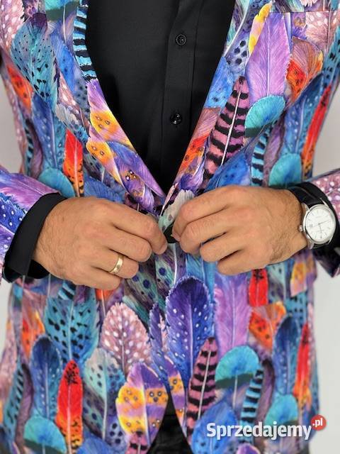 GIOVANNI PERA Marynarka męska D630 kolorowa w wielkopolskie sprzedam