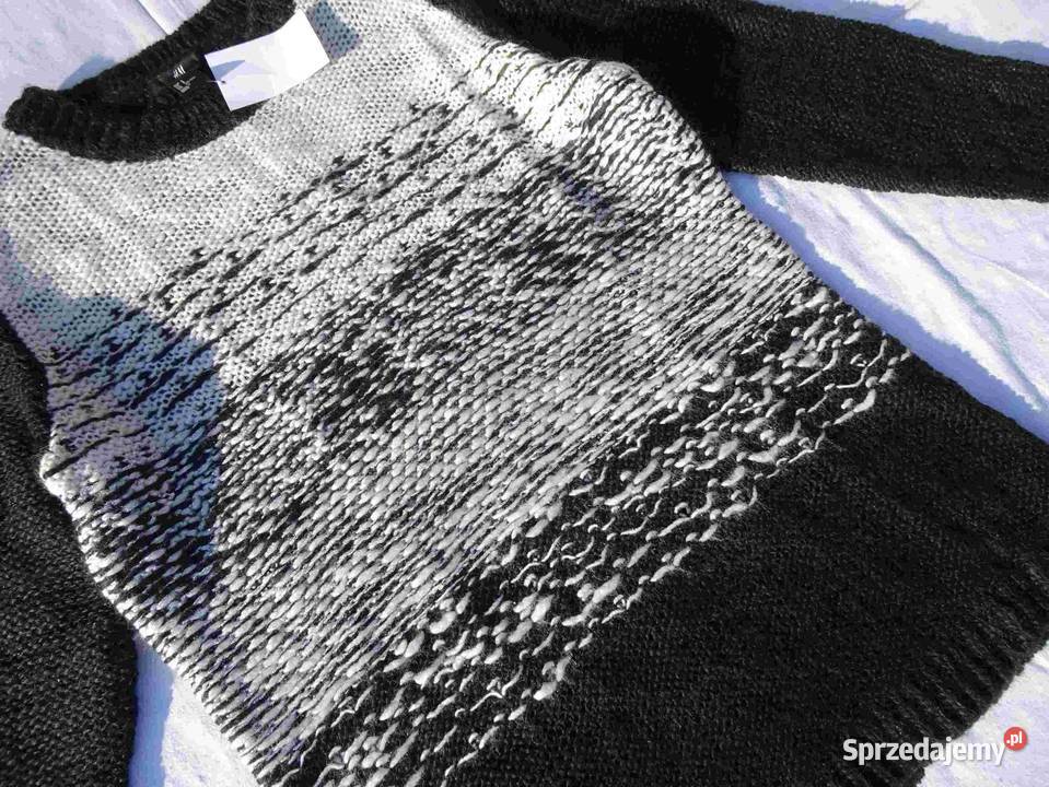 HM Ciepły Sweter NOWY r36 S wełna 20 metka H&M Nowy Sącz