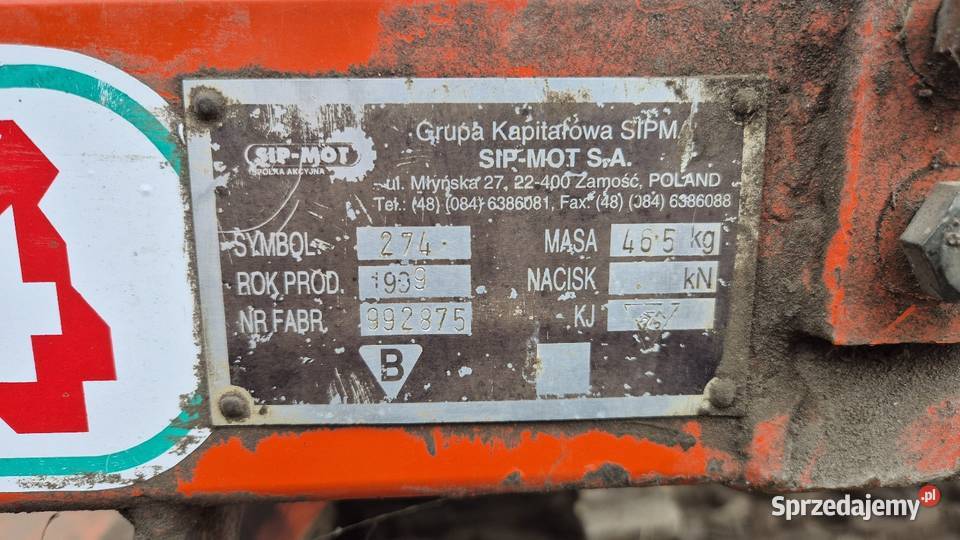 Owijarka stacjonarna Sipma Tekla Z274 mazowieckie Łączki