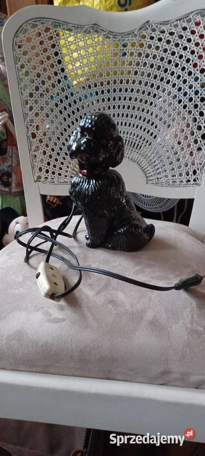 PUDEL CERAMICZNY 20 WYS BYL LAMPKĄ TERAZ W czarny