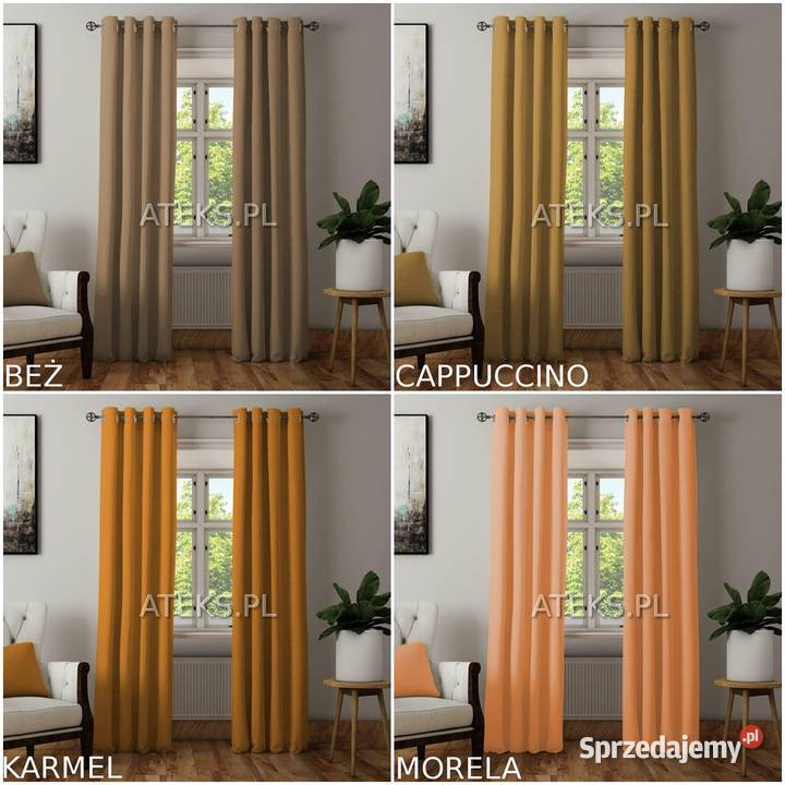 Zasłona gotowa matowe ZASŁONY na PRZELOTKI Warszawa