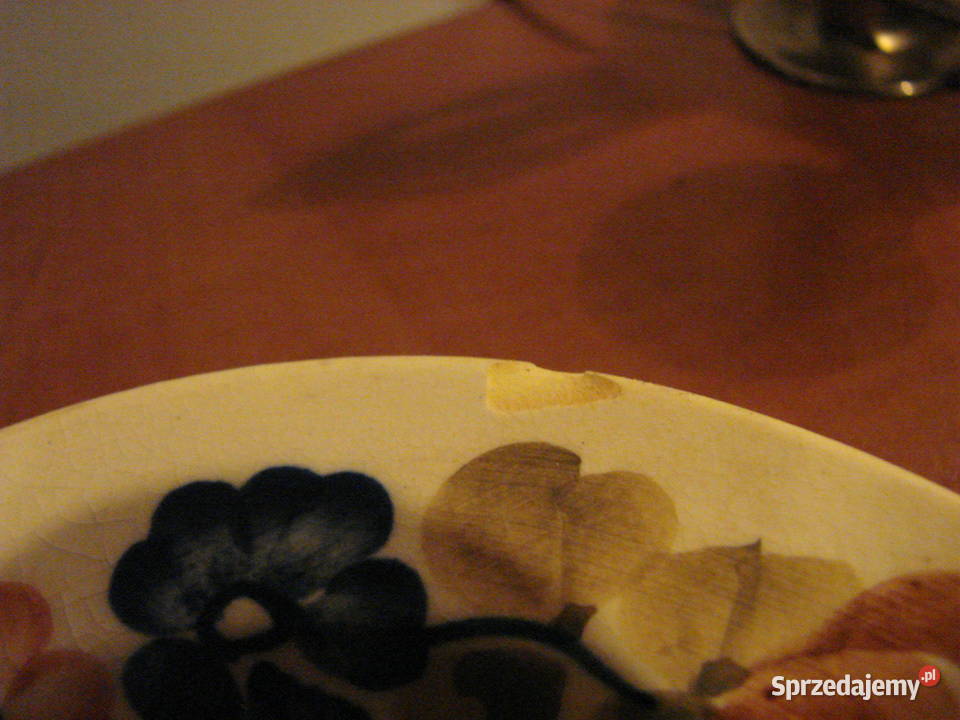 Włocławek stary fajansowy półmisek Pruszcz Gdański