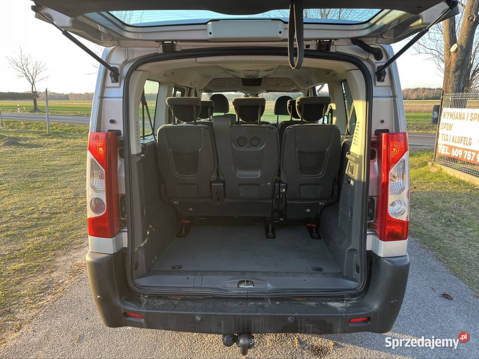 Fiat Scudo Long 9 osób 2x Klima 2x drzwi suwane poduszka powietrzna Poddębice