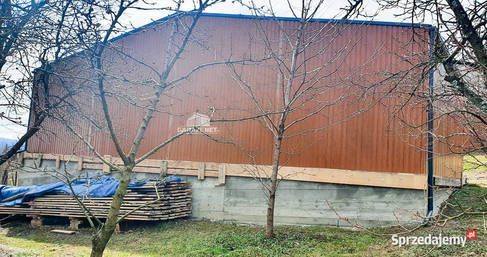 GARAŻ BLASZANY 6m x 6m WIATA 6m x 6m DWUSPAD 2x Łapanów