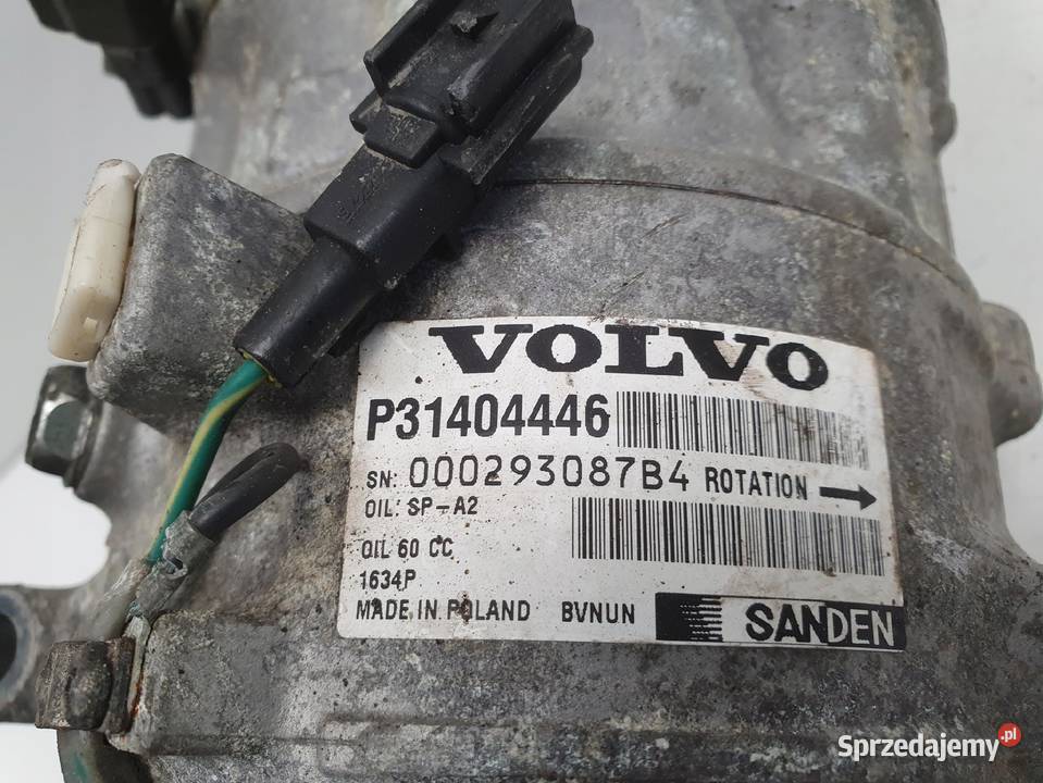 SPRĘŻARKA KLIMATYZACJI Volvo XC60 LIFT 20 D lubelskie Chełm sprzedam