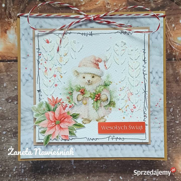 Kartki świąteczne różne wzory rękodzieło Mszana Dolna