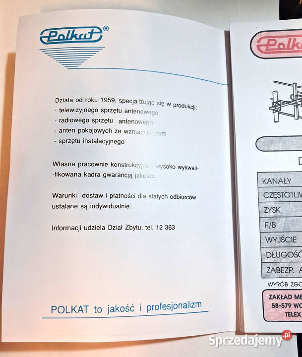 KATALOG POLKAT ANTENY TELEWIZYJNE Białogard