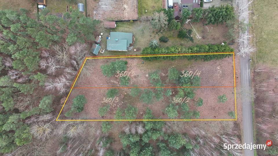 Działka budowlana lesie 1520 m prąd woda Sufczyn
