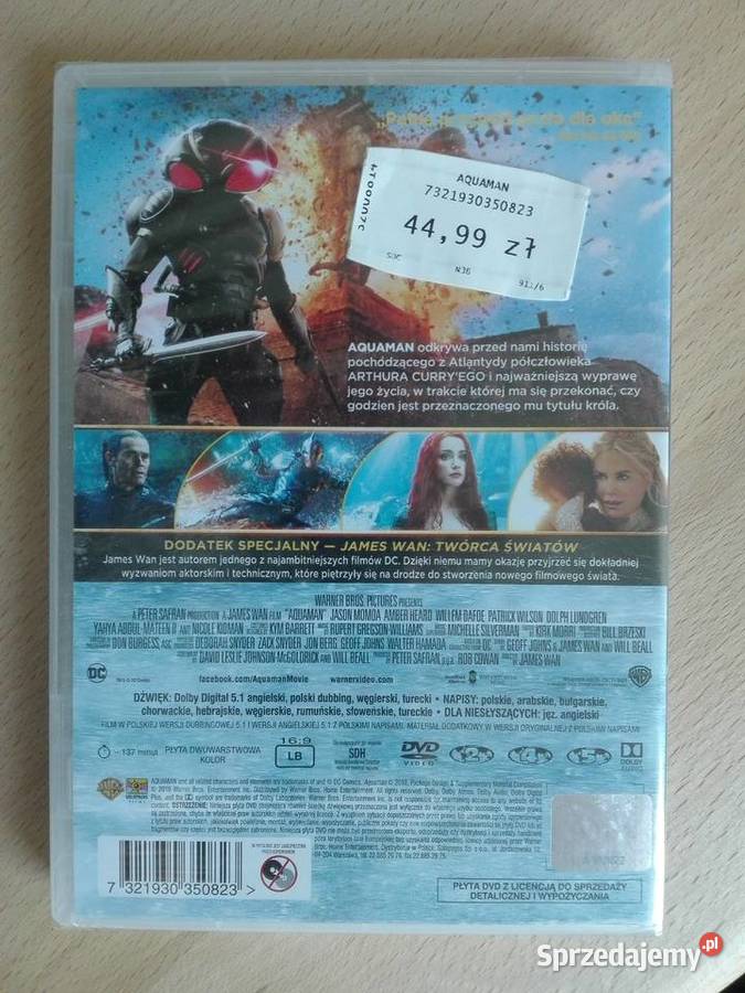 Aquaman 1 płyta Sosnowiec