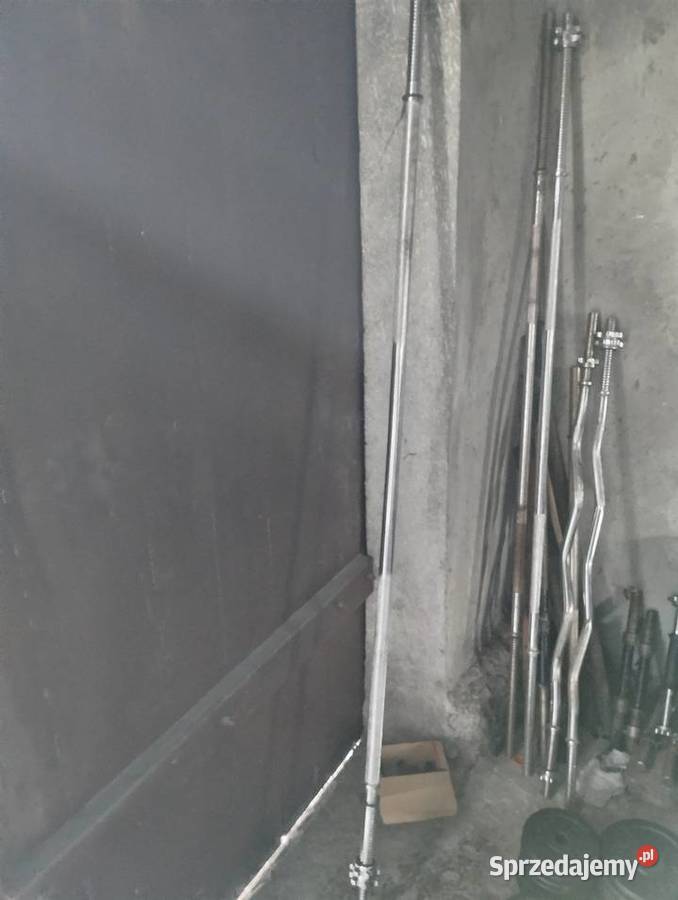 Kompletna siłownia ławka wyciąg obciążenie gryf Łuków