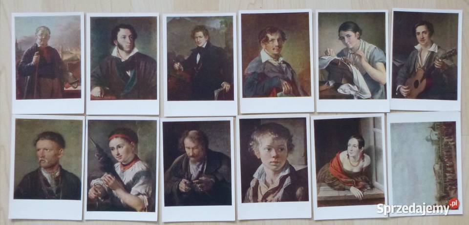 Rosyjskie pocztówki 1957 12 Wasilij Tropinin Warszawa