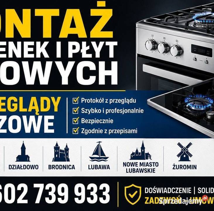 Przeglądy instalacji gazowej warmińsko-mazurskie Działdowo