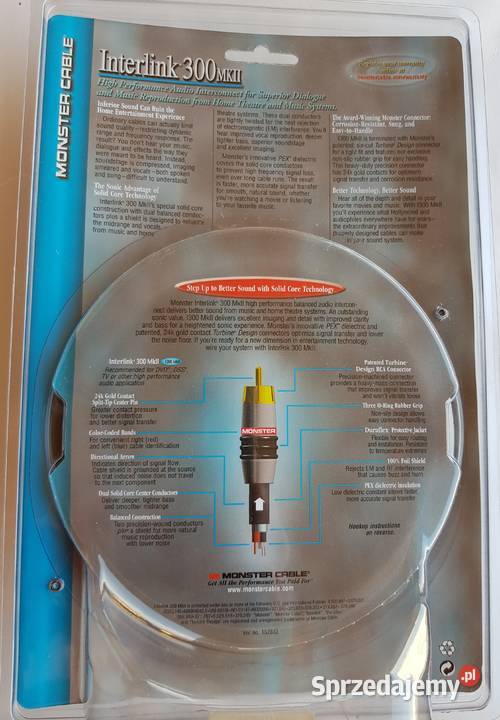 Monster Cable Interlink 300MKII 5 m Łódź sprzedam