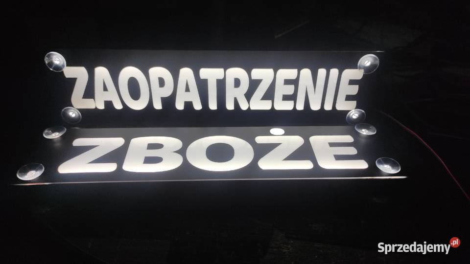 Tabliczka Tir Bus LED zaopatrzenieprzewóz Siedlce