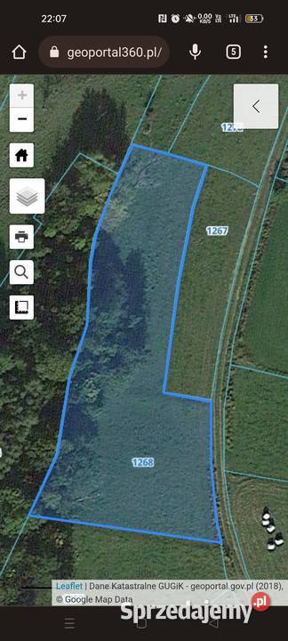 Sprzedam działkę rolną Podłopień