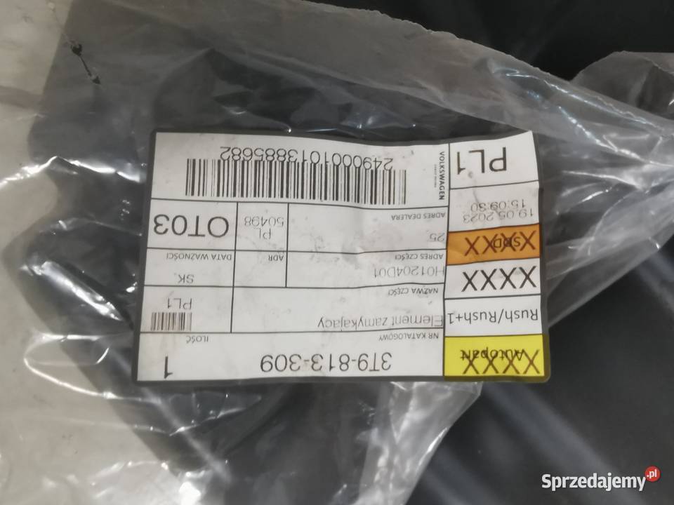 Pas wzmocnienie Skoda Superb II 3T9813309 zachodniopomorskie Złocieniec