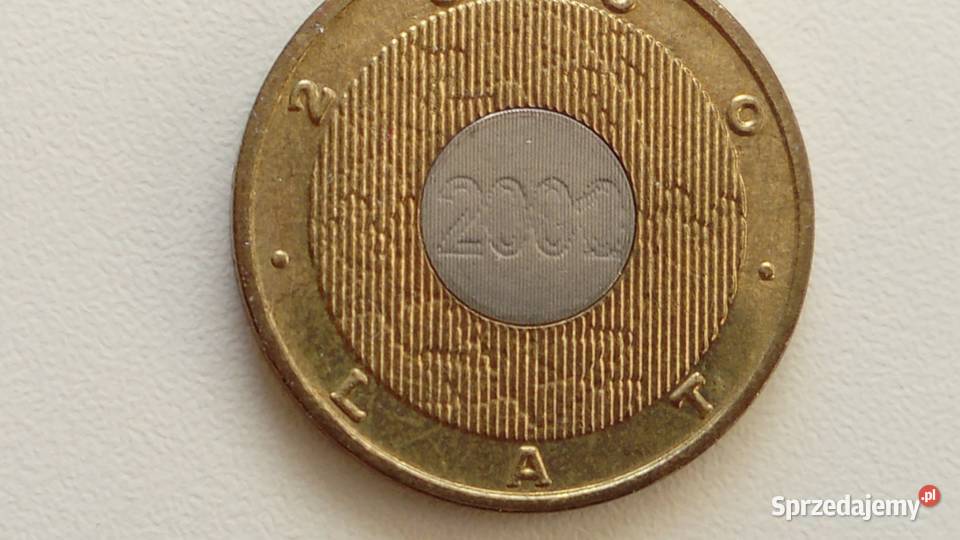 Moneta okolicznościowa 2 2000 r Przełom wielkopolskie sprzedam