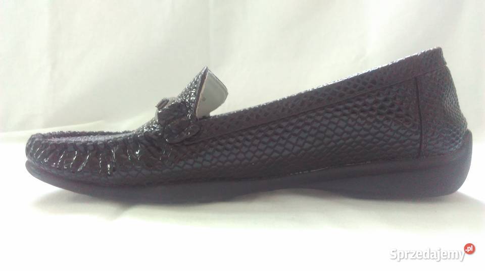 Buty damskie Mokasyny czarne r 375 stan Białystok