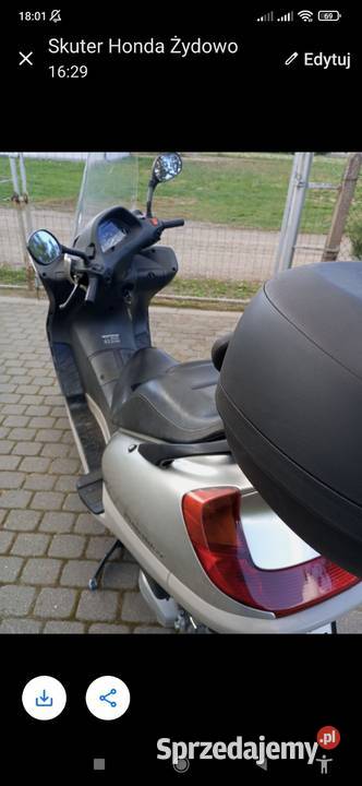 Sprzedam ładny duży skuter Honda wielkopolskie Czeluścin