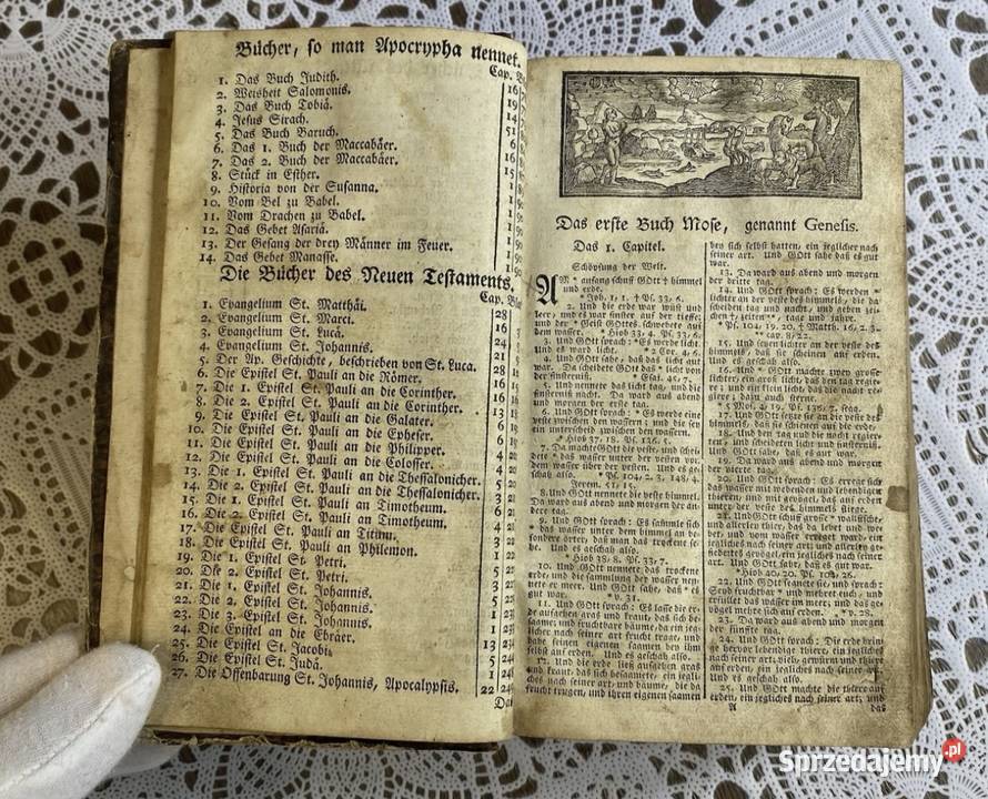 Biblia Lutra 1773 z przedmową Johanna Gottlieba