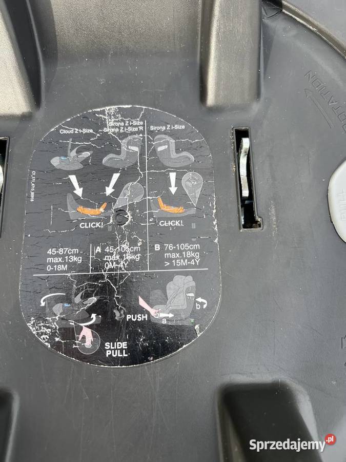 Cybex Sirona Z Isize Deep Blak baza obrotowa Bydgoszcz sprzedam