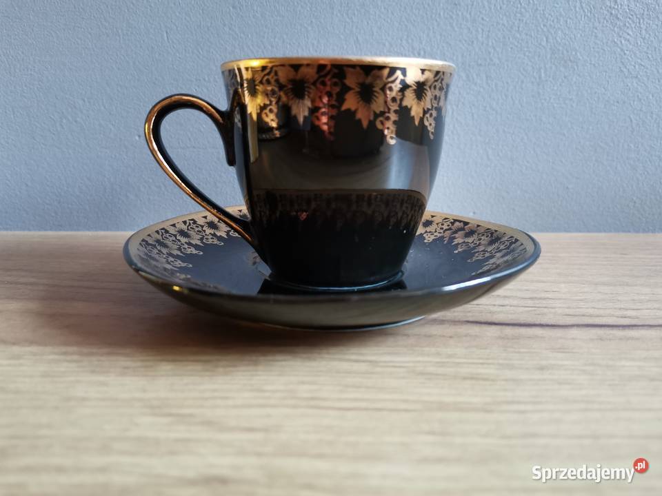 Stara filiżanka porcelana Tułowice design PRL Katowice