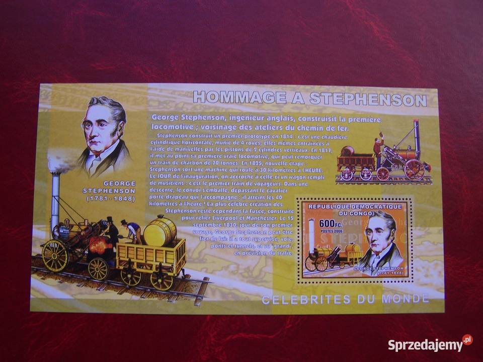 Kongo 2006 MNH Transport Kolej Stare Parowozy G sprzedam