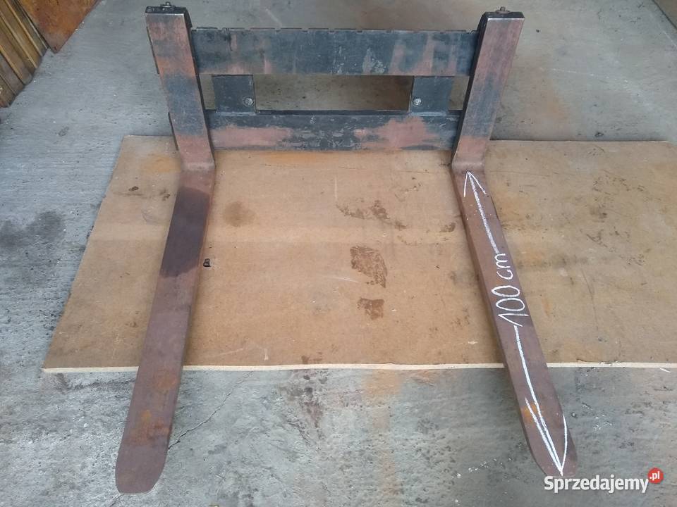 Widły z płytą do palet do tura 1000x100x40 mm do Tychy