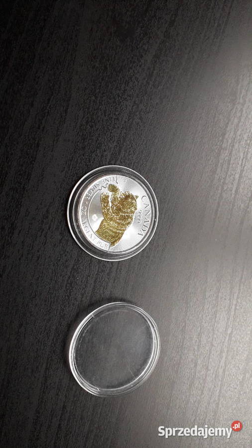 5 Dolarów KANADA 2019 Niedźwiedź GRIZZLY AgAu