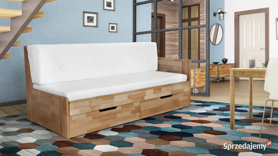 Łóżko drewniane bukowe rozkładane Duo B 180200 206cm sprzedam