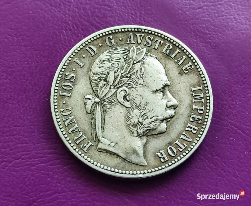 Moneta 1 FLOREN 1878 AUSTRIA Srebro Poszukiwana Numizmatyka Pruszków