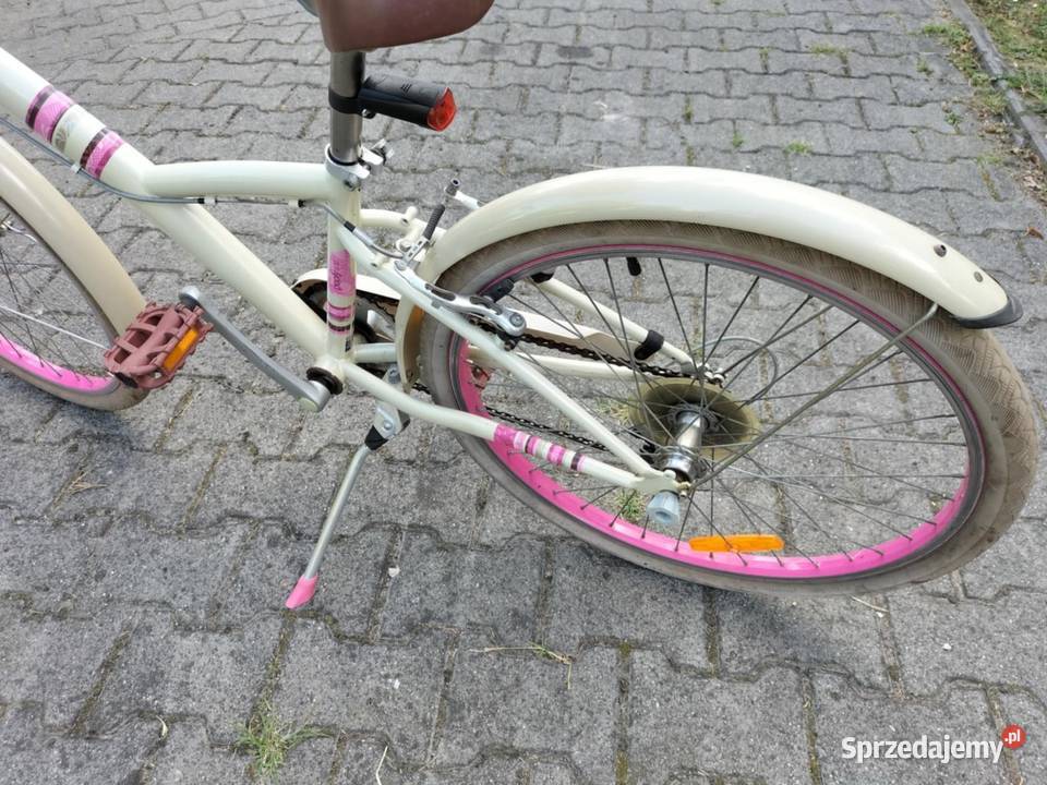 Rower dziecięcy BTWIN 24 Beżowy 100 sprawny Sport i Wypoczynek Jaworzno