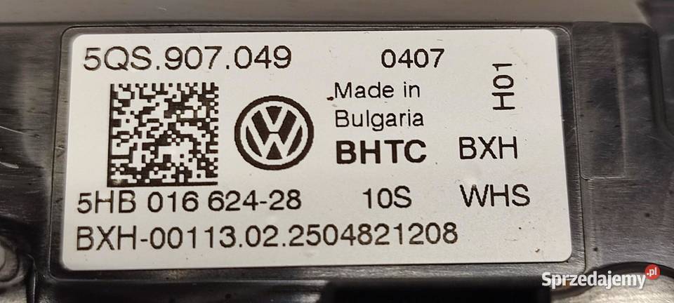 VW TAYRON PANEL KLIMATYZACJI TYŁ 5QS907049 Panele sterowania, przełączniki