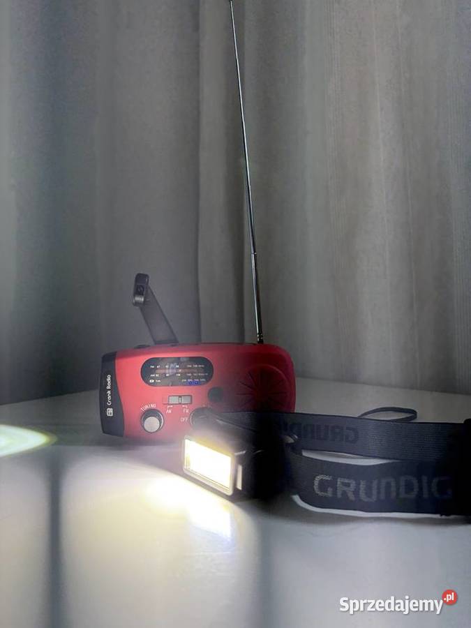 Zestaw Survivalowy radio solarne lampa czołowa Praszka