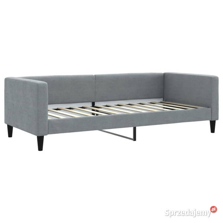 Sofa rozsuwana z szufladami jasnoszara tkanina mazowieckie Warszawa