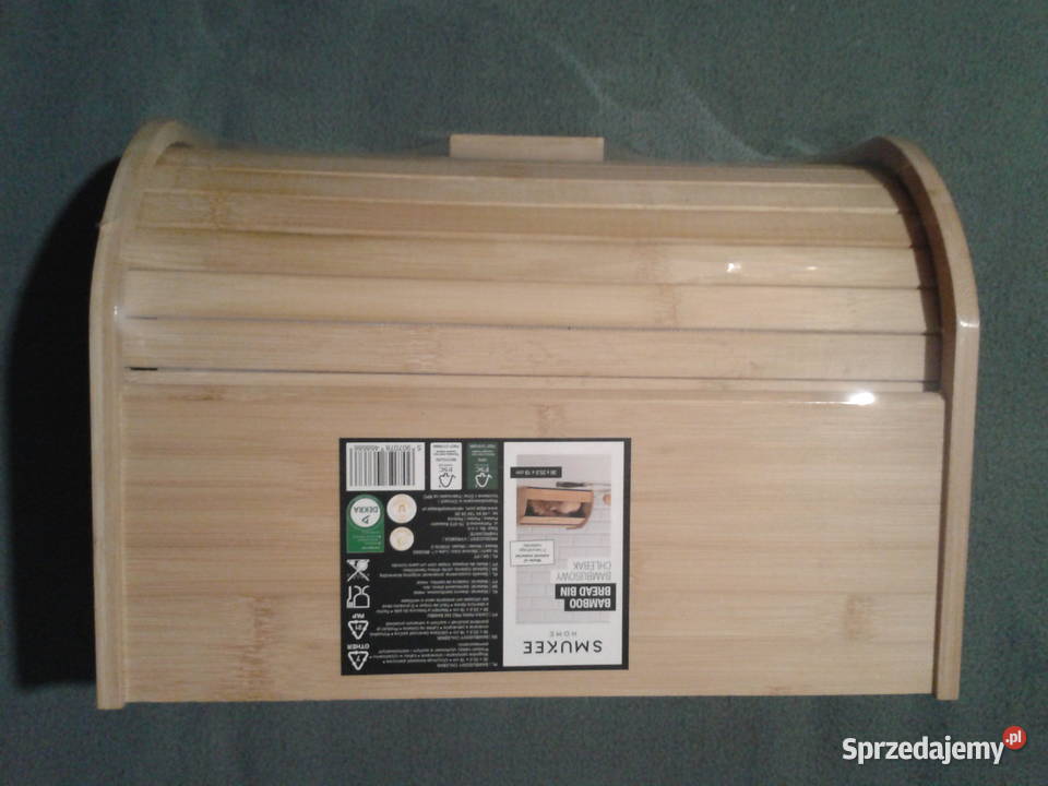 Smukee CHLEBAK bambusowy z roletą NOWY Wołczyn