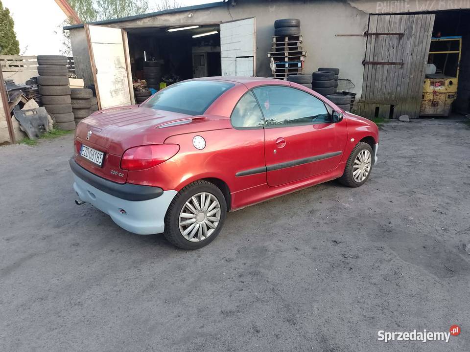 Fajny Peugeot 206 CC2001 r20 BenzDługie Oce i łódzkie Zduńska Wola