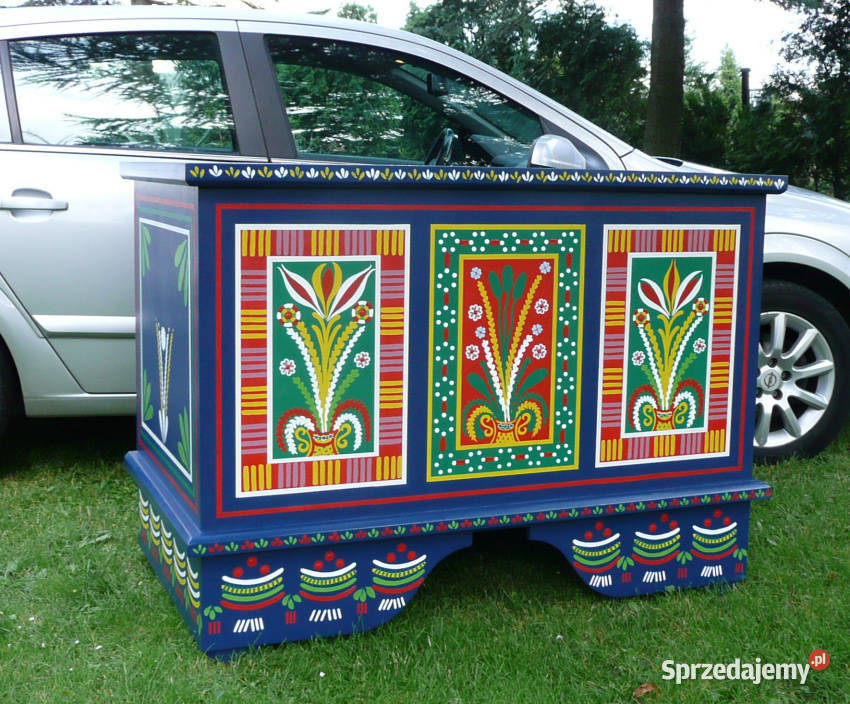 SKRZYNIA POSAGOWA RĘCZNIE MALOWANA opolskie Opole