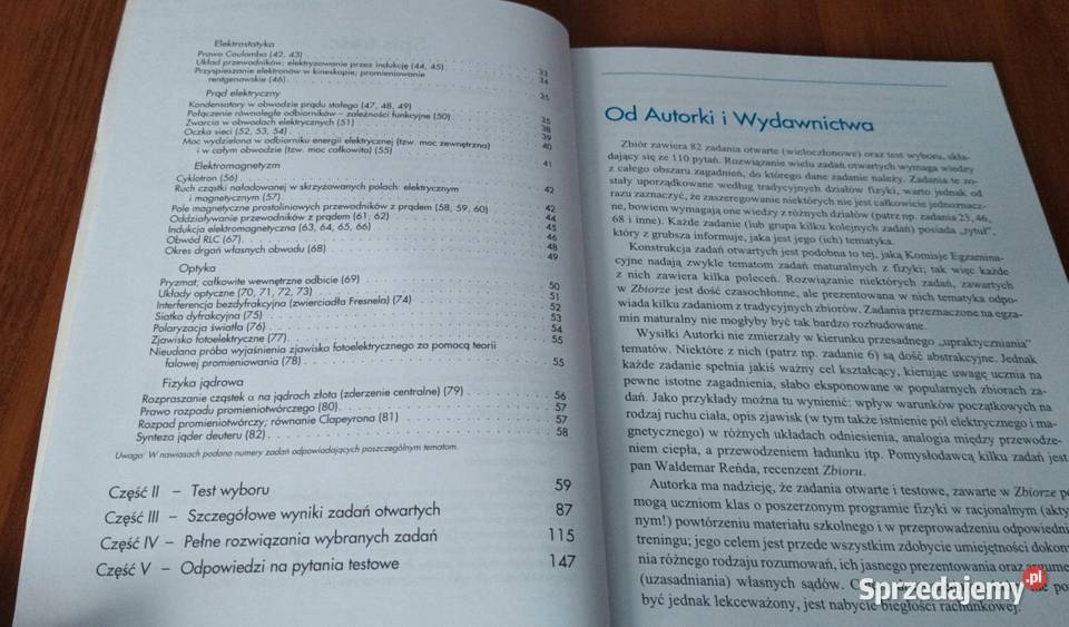 Zbiór zadań z fizyki Jadwiga Salach liceum