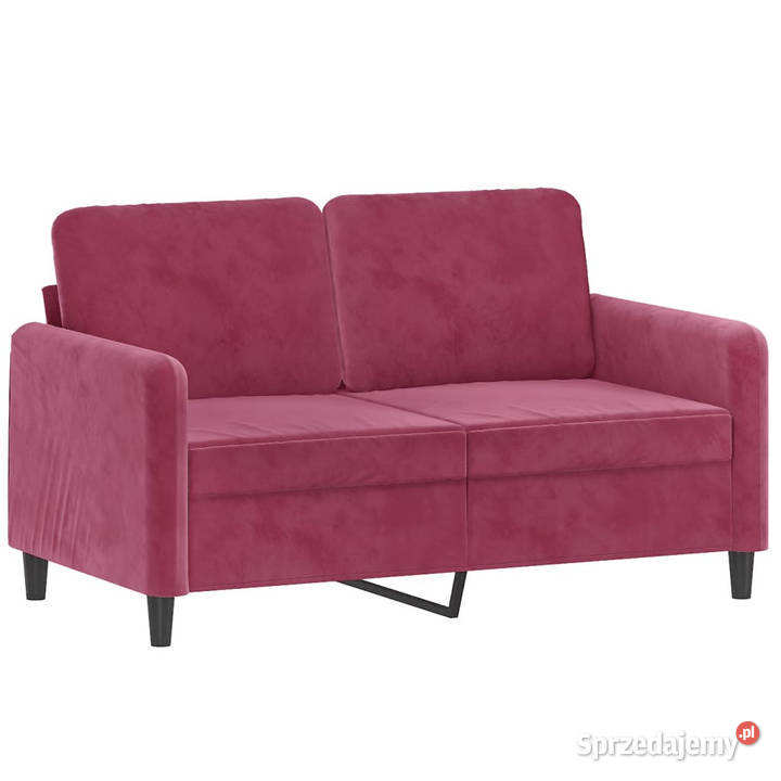 Sofa 2osobowa winna czerwień 120 tapicerowana Warszawa