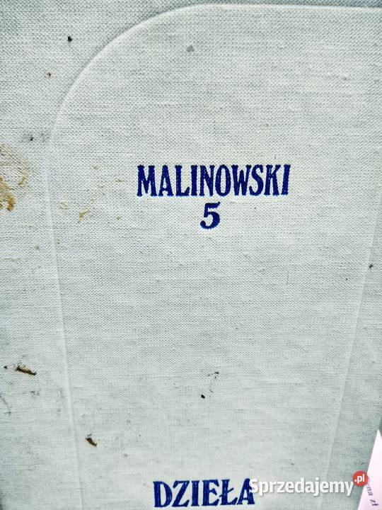 Dzieła Malinowskiego część 5 antykwariat szkolny Antykwariat Warszawa sprzedam