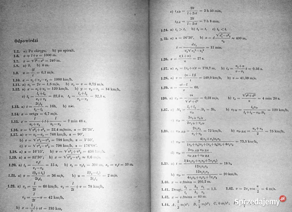 Zbiór zadań z fizyki kl 1 LO i tech B Mendel J Chełm