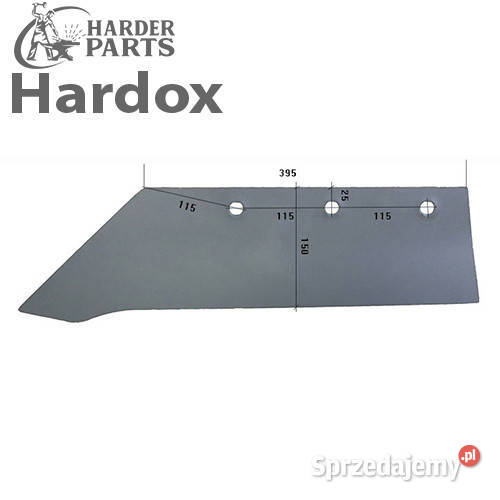 Lemiesz 300hektarów HARDOX 102302053 części do